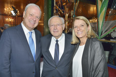 Dr. Howard "Skip" Burris, Dr. Norman Wolmark and Karen Burris