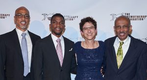 Martin Lofsnes, Kevin Boseman, Paola Muggia and Dr. Richard Harper