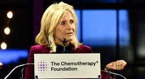 Dr. Silvia Formenti at podium